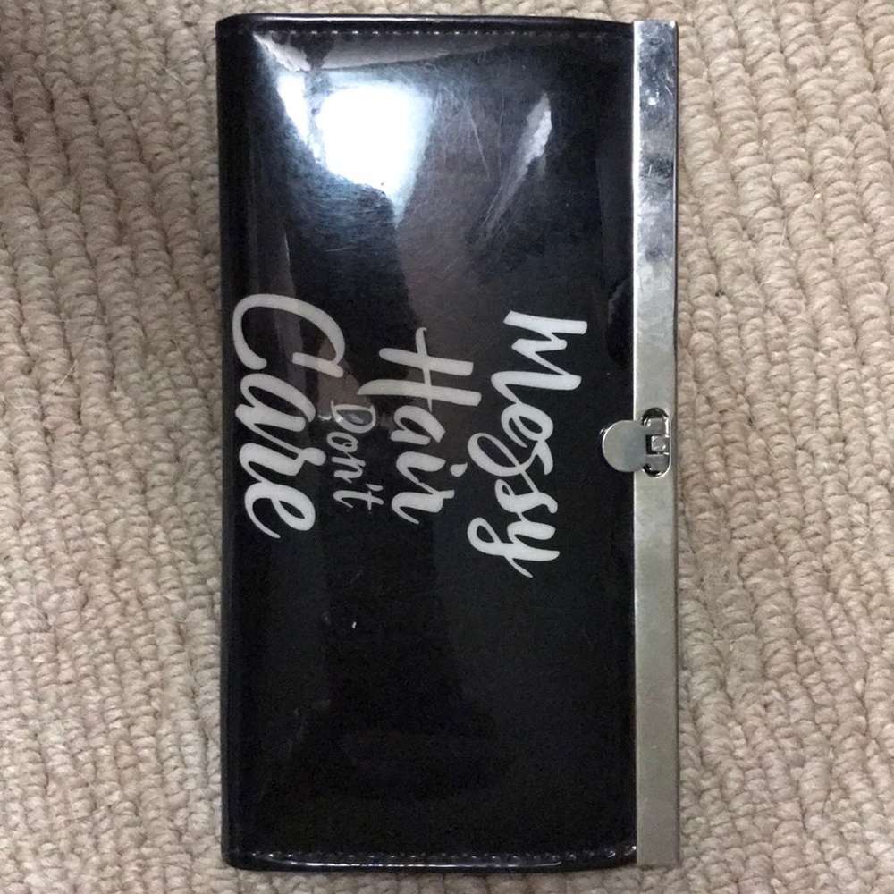 “messy hair don’t care” wallet